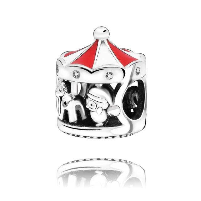 Стерлингового серебра 925 пробы O Love Heart розовое золото CZ кулон мотаться подходит ожерелье женщины DIY очаровательные ювелирные изделия