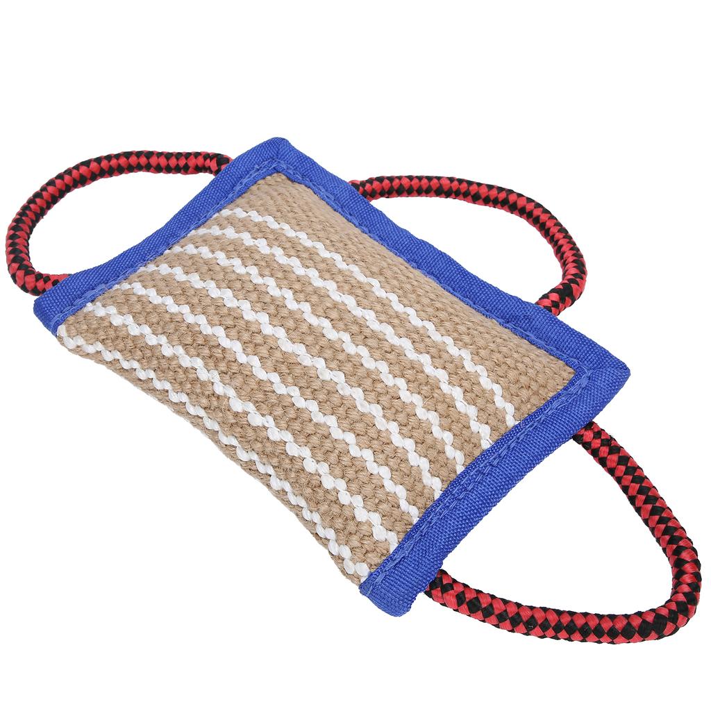 Льняной мешок для чистки зубов домашних животных, жевательная интерактивная обучающая игрушка для укусов для собак