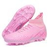 Fashion Men Football Boots Long Spikes High Ankle Soccer Shoes AG/TF Kids Outdoor Grass Cleats Soccer Boots Training Sport Football Shoes