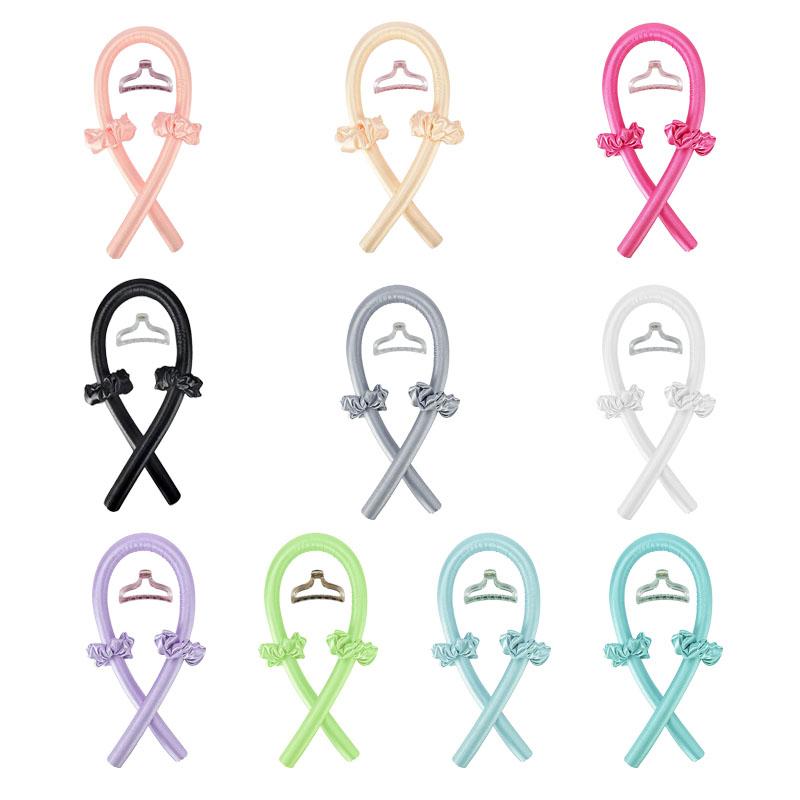 4 шт. бигуди для волос без нагрева повязка на голову стержень для завивки поролоновые бигуди шелковая лента для завивки резинка для волос инструменты для укладки волос своими руками делают локоны