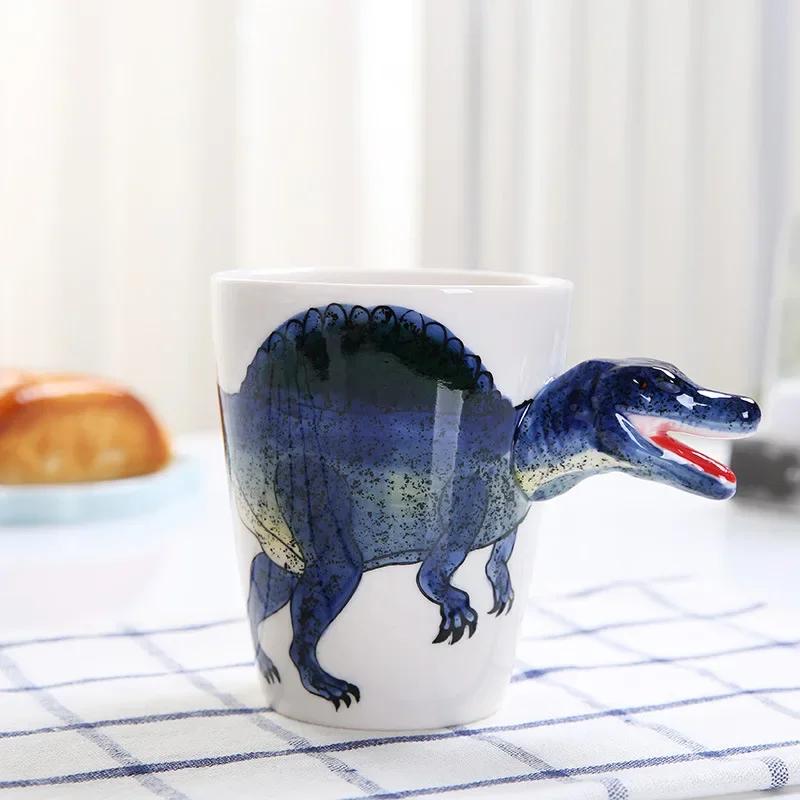3D трехмерная чашка для воды с изображением животных из мультфильма, высокотемпературная керамическая кружка для молока, кофе, чая, детей, кружка для воды, домашняя кружка