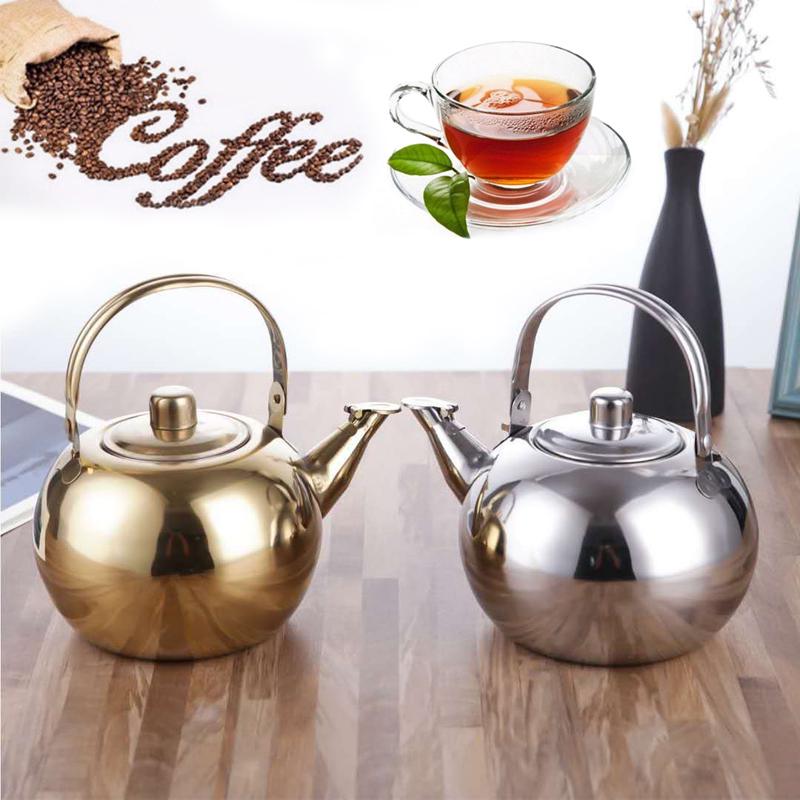Stainless Steel Tea Pot With Tea Strainer Teapot With Tea Infuser Teaware Sets Tea Kettle Infuser Teapot