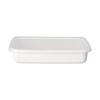 Nodahoro Enamel Storage Container, Heat-Resistant, Square, Rectangular, Shallow, Small, with Seal Lid, See-Through, White Series, Made In Japan, WRA-S