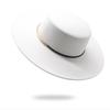 Thickened Men'S And Women'S Top Hats, Woolen Felt Flat Top Hat 10Cm Big-Brimmed Felt Hat