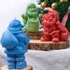 Christmas Santa Claus Shaped Silicone Candle Molds Aromatherapy Gypsum Baking Mould Festival Series Decorative Gift Mold