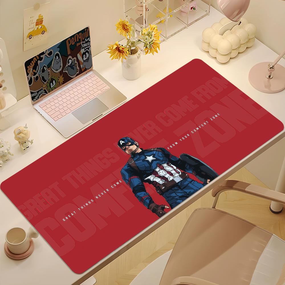 movie cool art CCaptain AAmerica ML Mouse Pad Nonslip Lockedge Thickened Desktop MousePad Large Comfort Gaming Office Student