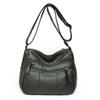 New Women's Bag Soft Leather Texture Messenger Bag Large Capacity Casual Shoulder Bag Simple Large Capacity Small Square Bag