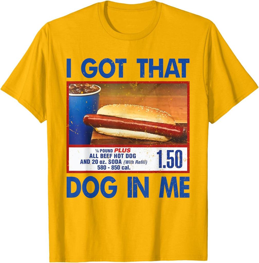 Retro Vintage I Got That Dog In Me Funny HotDog Unisex T-Shirt