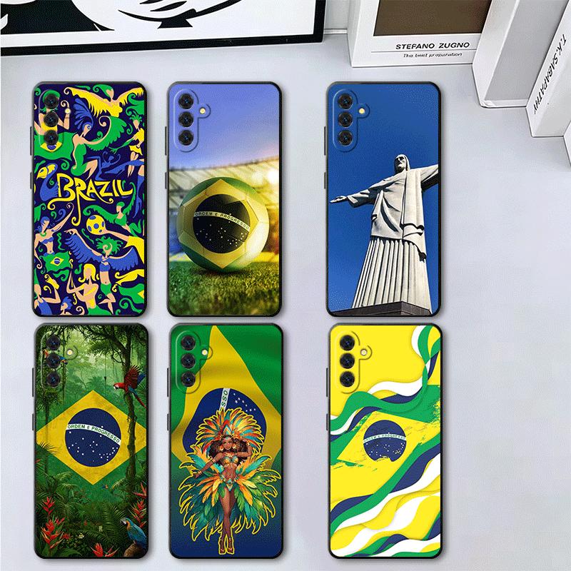 Brazil Brazilian Flag Soft Phone Case for Samsung A17 A37 A57 A16 A26 A36 A56 A15 A25 A35 A55 A14 A24 A34 A54 A13 A23 A33 A53 A5