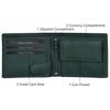 Oliver Green Leather Wallet for Men - Packed In Premium Wooden Box for Festive Gifting