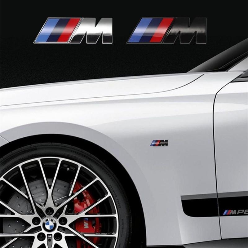 BBKS3 45mm 55mm 90mm Emblem Car Fender Badge Trunk Sticker For BMW M E46 E39 E90 E60 E30 F10 F11 F20 F30 G20 G30 X1 X3 X5 Accessories