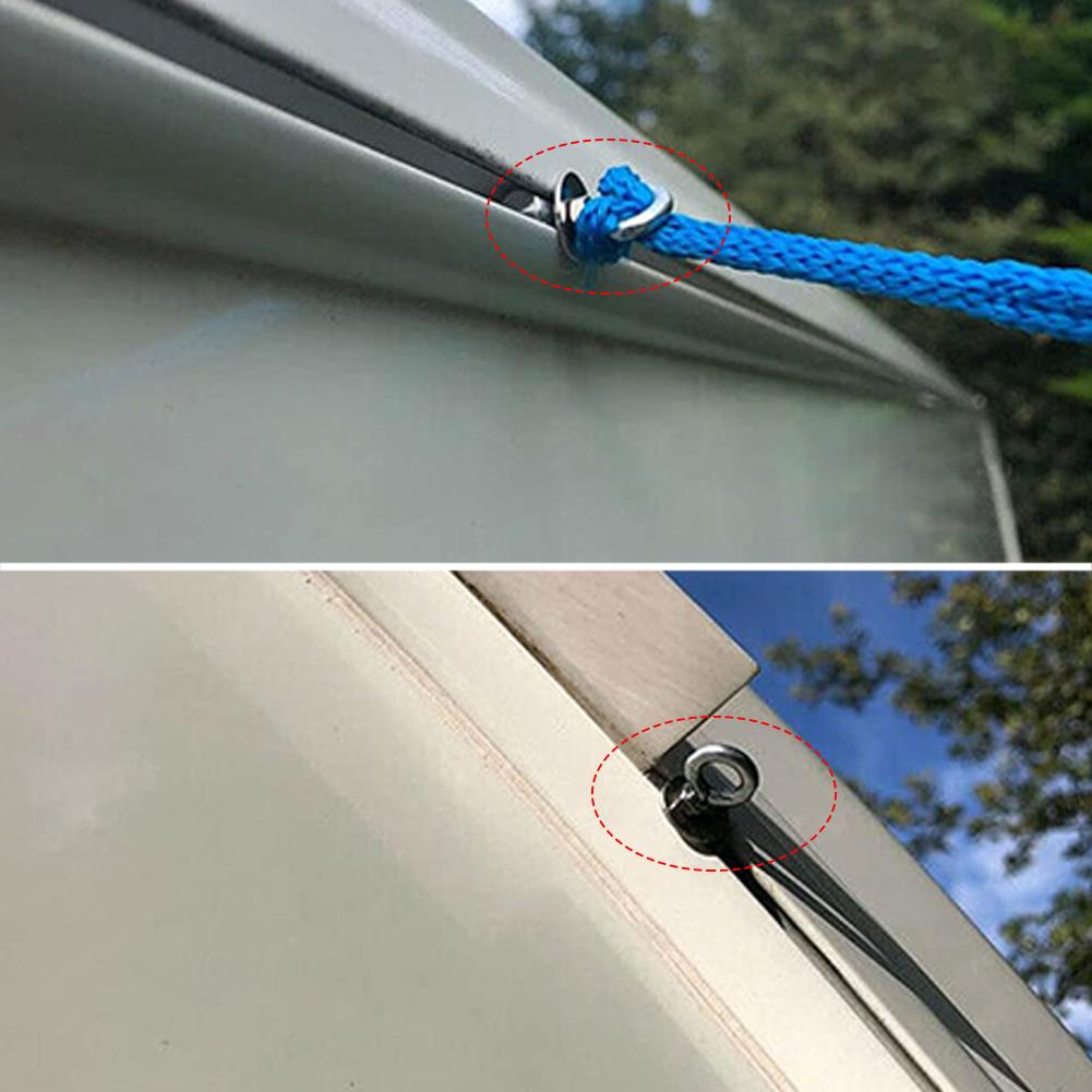 2/4/6/8 шт., ограничители для тентов, остановки на колесах, кемпер, караван, серебристый, нержавеющая сталь, диаметр M4 X 12 мм X 6 мм, кемпер