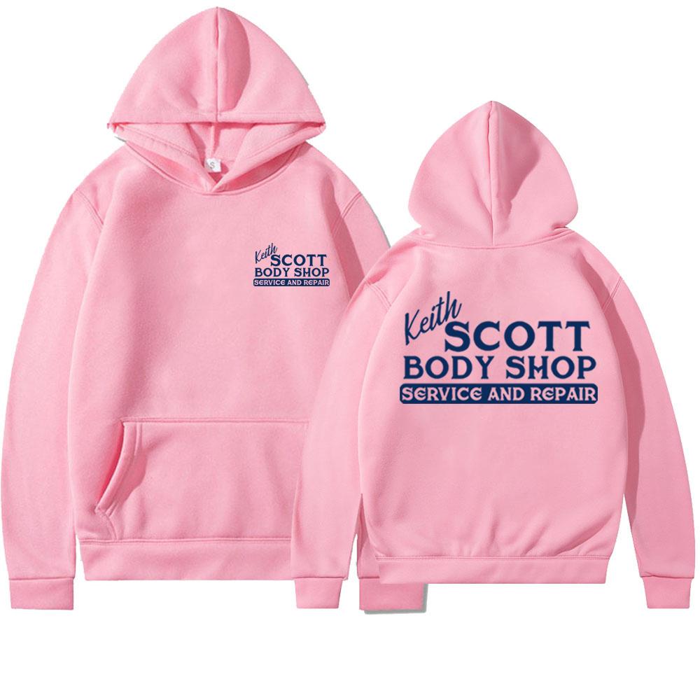 Keith Scott Body Shop Tv Show Jersey One Tree Hill Sudadera con capucha Ravens Sudadera de baloncesto Estampado de 2 lados Lucas