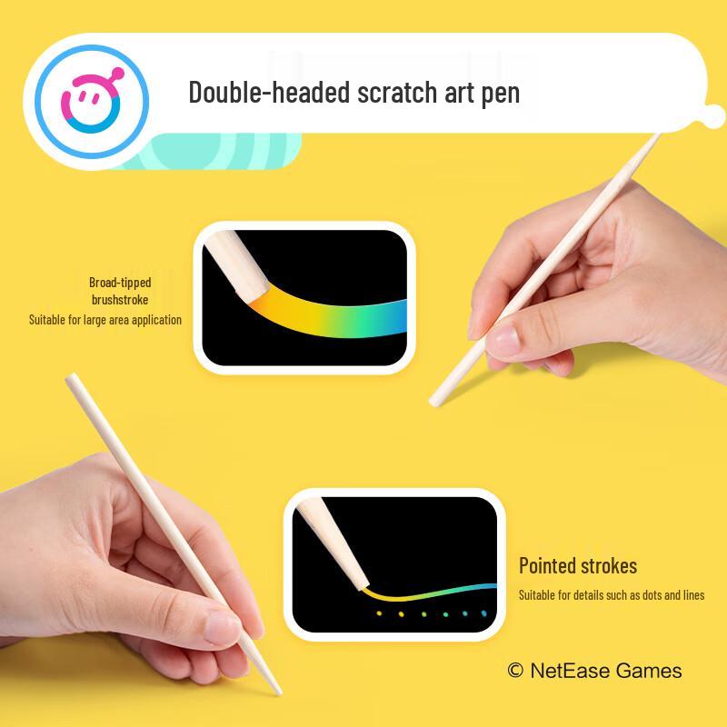 Deli Kids' Colorful Scratch Art Set