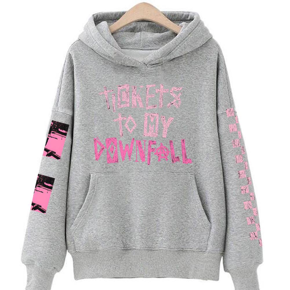 Билеты Толстовка на годовщину Толстовка рэпера Mgk Харадзюку Хип-хоп Пуловеры Топы Толстовки Подарок для фанатов Одежда Унисекс Хай-стрит