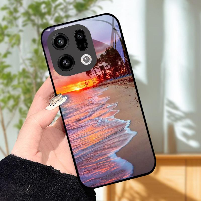Чехол для телефона OPPO Find X9 Pro FindX9 FindX8 X8Pro Защита камеры Закаленное стекло Задняя крышка Ударопрочный Жесткий ПК Fundas Оболочка