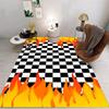 Blazing Flames Super Cool Dazzling Flame Carpet Suitable for Home Living Room Bedroom Carpet Bathroom Floor Mat Kitchen Door Mat
