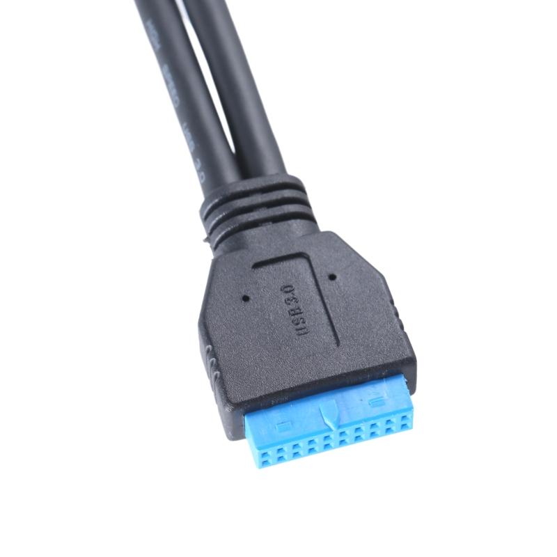 Chassis Motherboards 20Pin Cable Female to Female Male to Female Extension Cable 19Pin USB3.0 Cable Shielded