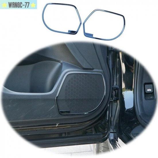 Black Titanium Door Speaker Bezel Frame Cover Trim For Honda Accord 9th 14-2017