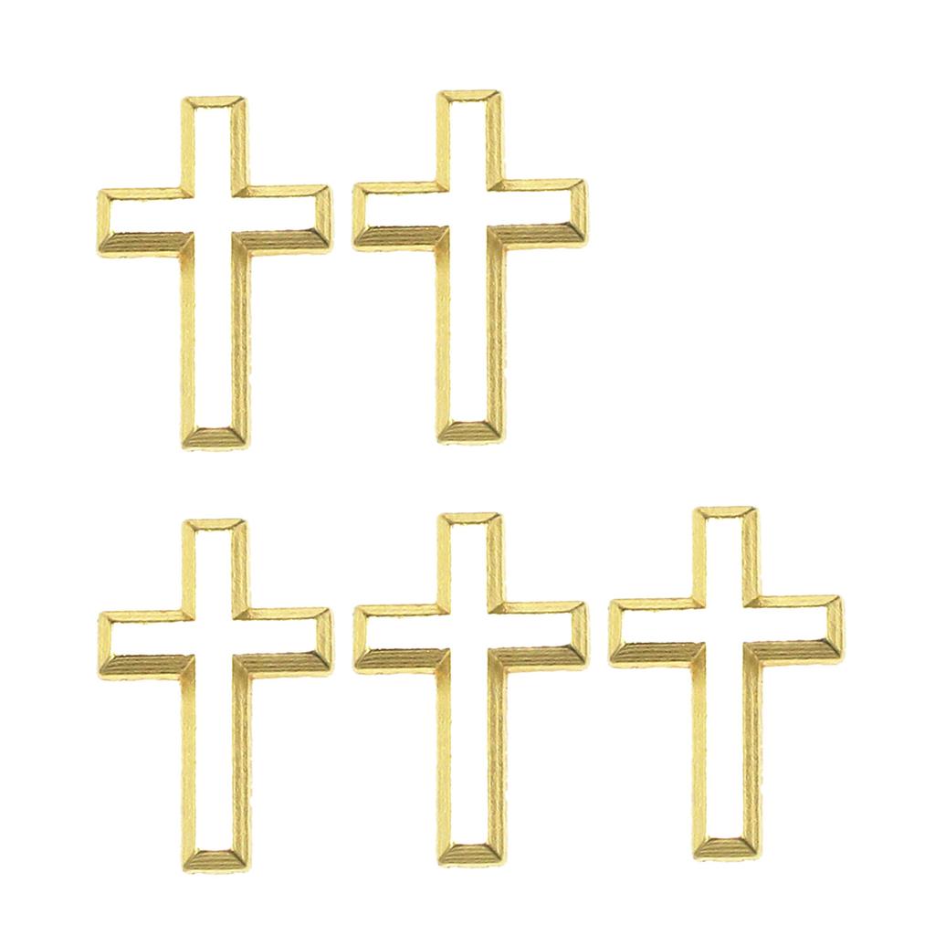 5 шт. Стильная металлическая брошь-распятие, религиозная булавка для корсажа, значок из сплава для христиан и любителей модных аксессуаров