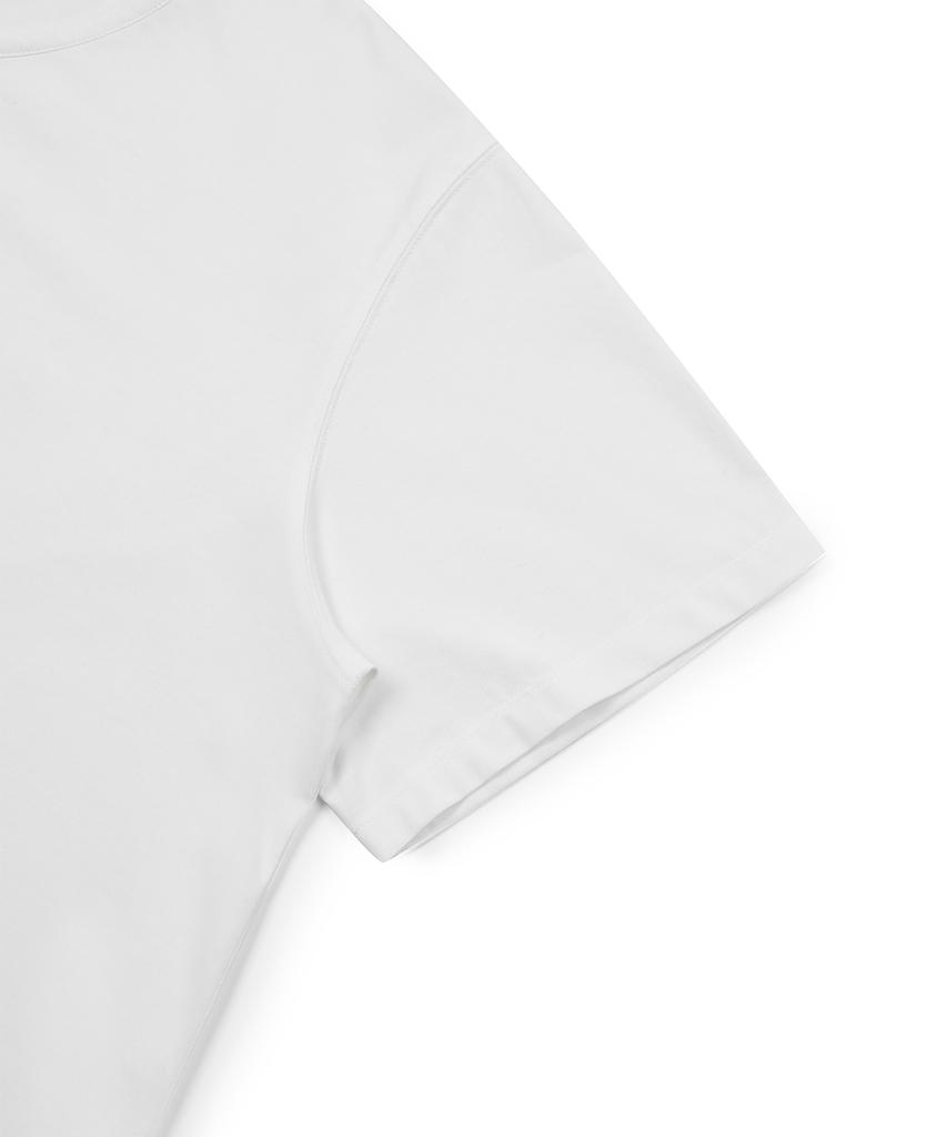 WEST GRAND BOULEVARD [2Pack] Semi-Over Cooling Skin U-Neck T-Shirt (2 Colors)