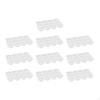10 Pieces 12 Holes Shelf Display Fruit Tray for Home Buffet Families Reunion White