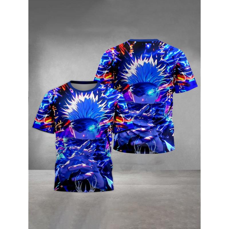 Jujutsu Kaisen Satoru Gojo Print Baby Clothing 5 To 14 Years Male Outdoor Clothes for Children Boy Girl Child T-Shirt Top Shirts