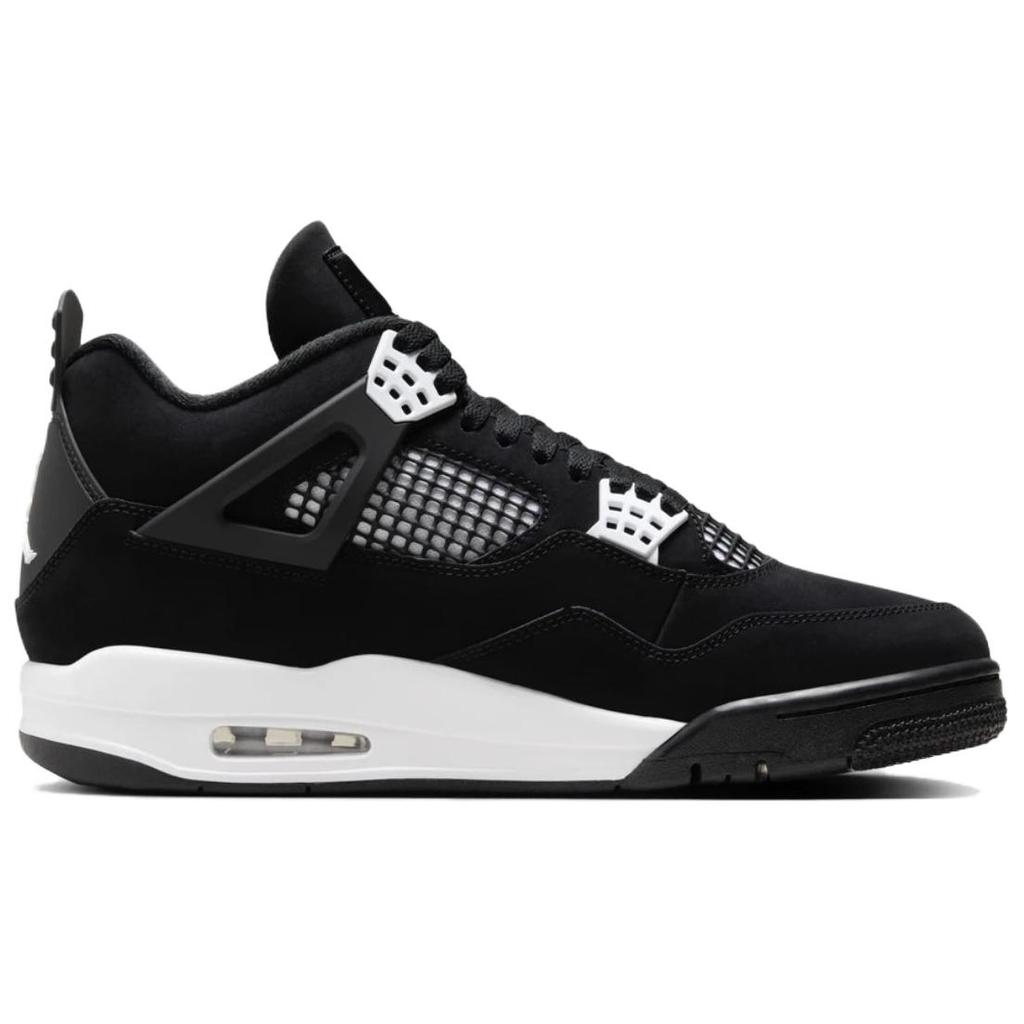 Кроссовки Air Jordan 4 Retro White Thunder Unisex черные FQ8138-001