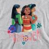 Disney Princess Childrens/Kids Extra Girl Power! Mulan Moana Jasmine Heather Hoodie