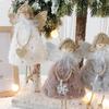 Lovely Christmas Angel Plush Doll Hanging Pendant Christmas Decoration for Home Christmas Tree Decorations Xmas New Year Gifts