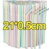1000/100x Colorful Straws Disposable Plastic Flexible Drinking Straw for Bubble Milk Tea Cocktail Wedding Party Kitchen Supplies