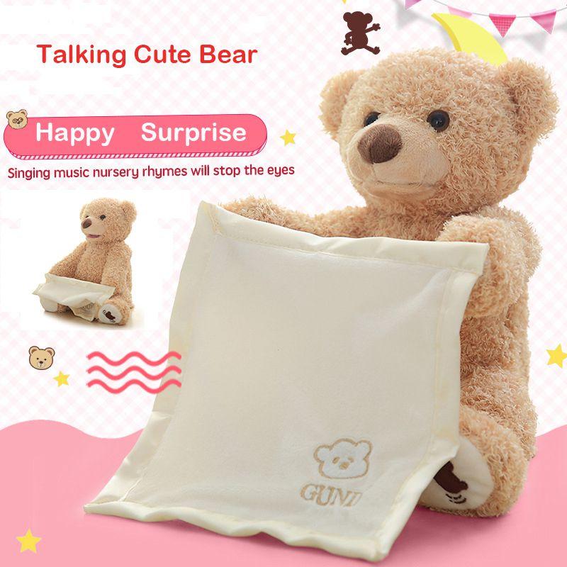 Funny Peek A Boo Teddy Bear Plush Blanket For Kids Perfect For Giggles And Playtime