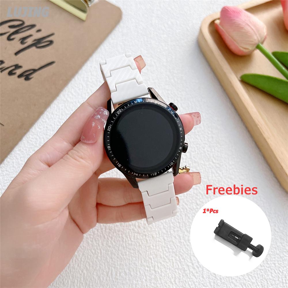 Ремешок 20 мм 22 мм для часов Samsung Galaxy watch 5 Pro/6/4/classic 46 мм Active 2 40 мм 44 мм Браслет из углеродного волокна Huawei GT/2e/3/Pro Amazfit GTS 2 Группа Xiaomi