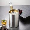1pc-Stainless Steel Ice Bucket, Large Beverage Refrigeration Bucket, Wine and Beer Bottle Cooler, Champagne Bucket Suitable for