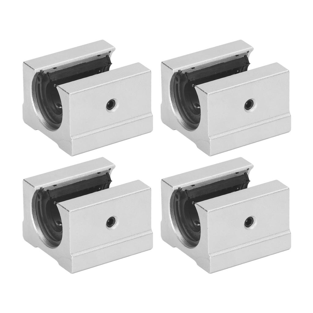 4 шт. Линейные подвижные блоки Алюминиевый сплав Шарикоподшипник Направляющая ползун Открытый тип SBR16UU