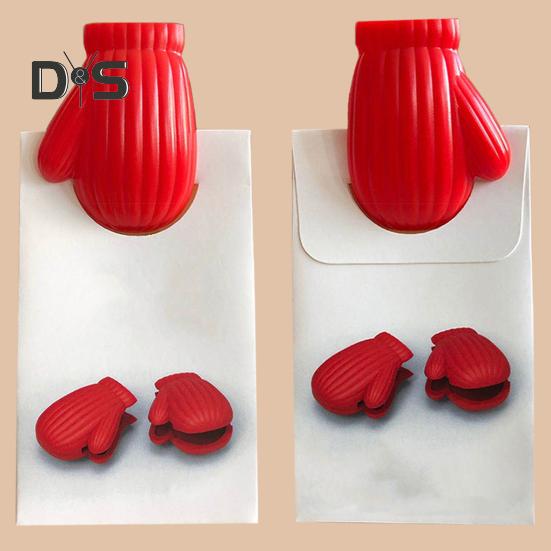 2 шт. Зажимы для чипсов Мини-перчаточные щипцы для пищевых продуктов Герметичная ручка Зажимы для пакетов для чипсов для хранения продуктов Зажимы для пищевых пакетов без запаха для пакетов с закусками для хлеба