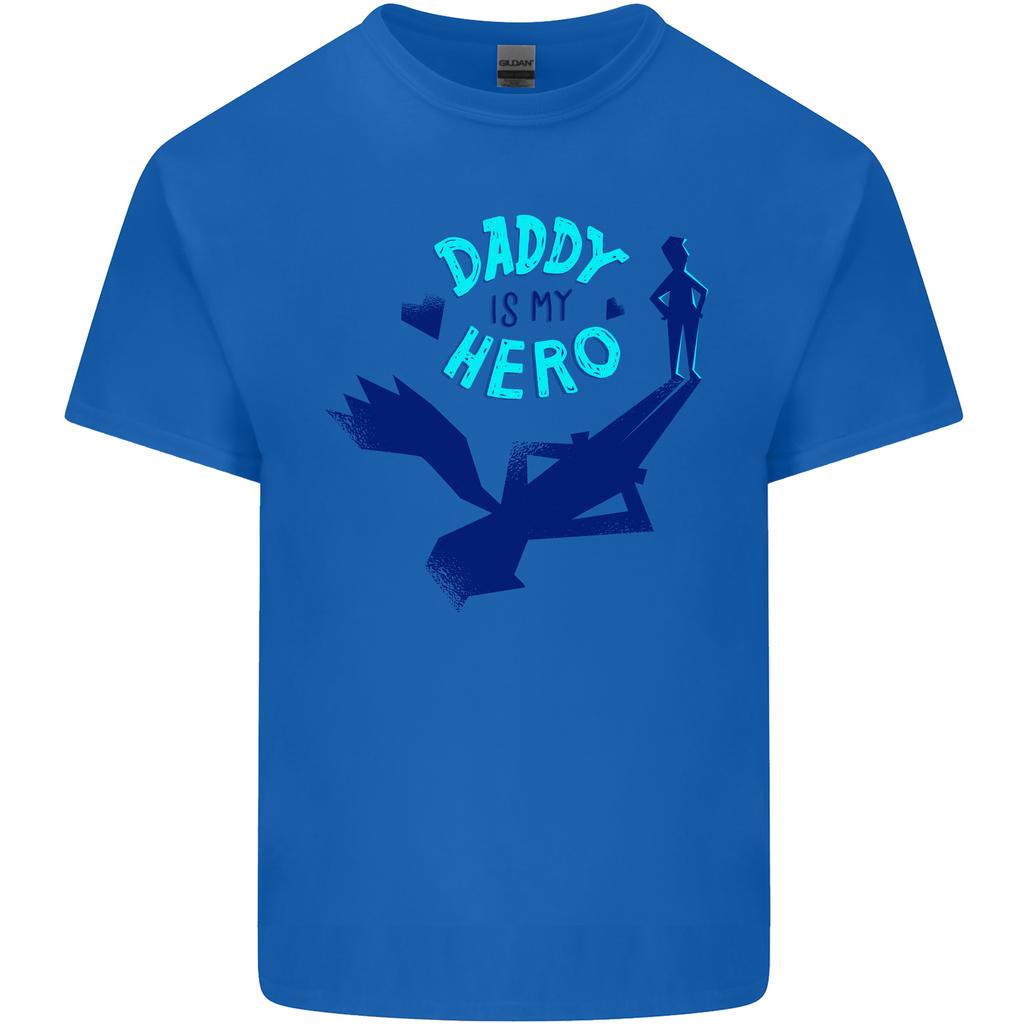 Daddy is My Superhero Funny Fathers Day Unisexs Light Cotton TShirt