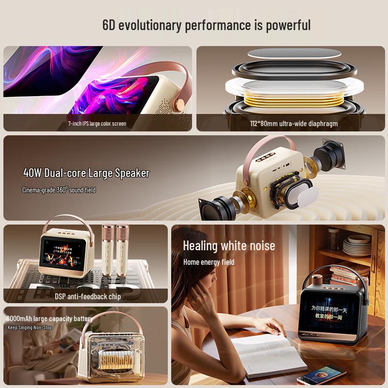 KTV Караоке Микрофон Динамик Soaiy GC520Pro