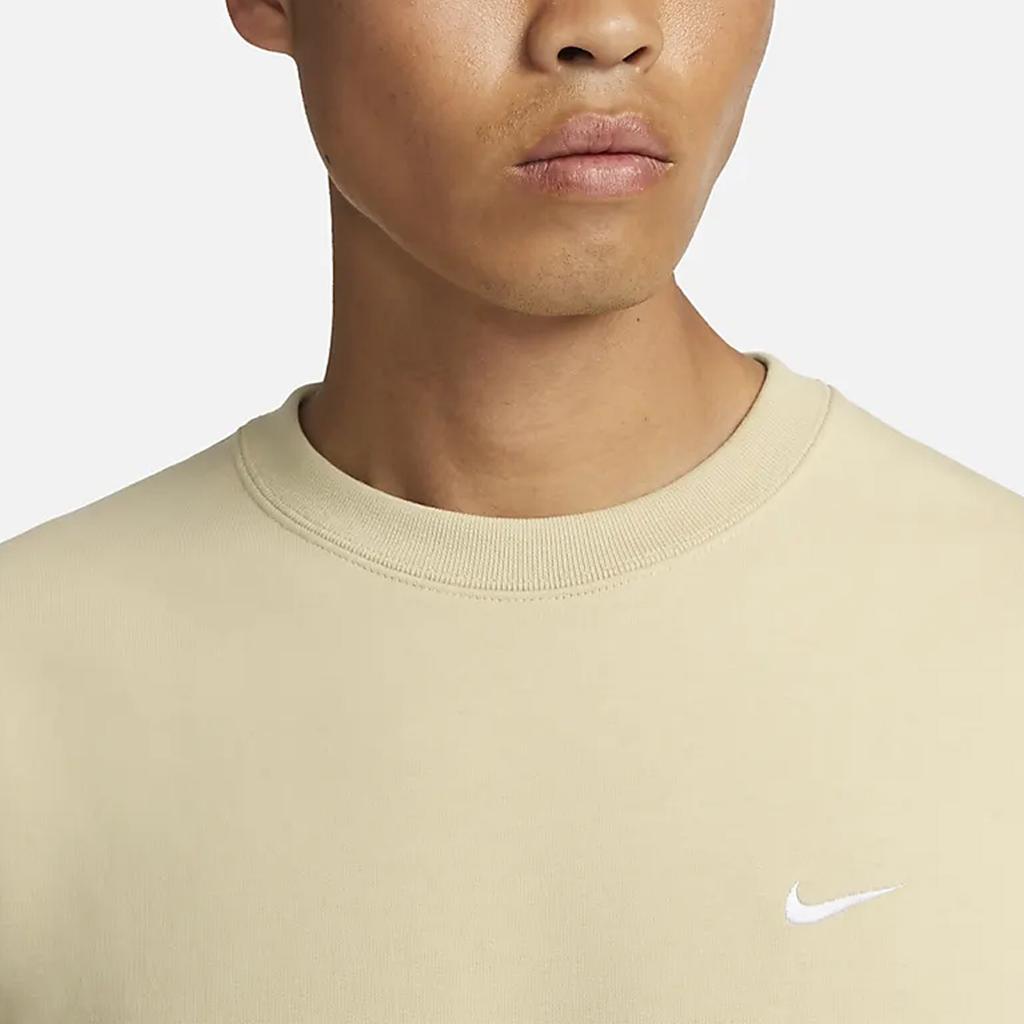 Nike Мужская толстовка с круглым вырезом Solo Swoosh, топы Team-Gold DX0812-783