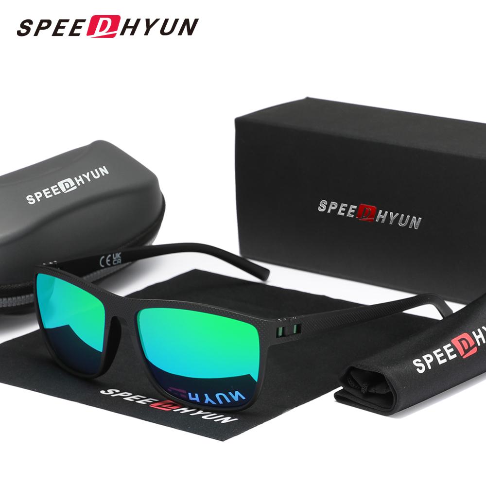 Солнцезащитные очки SPEEDHYUN с антибликовым покрытием, матовый черный металл