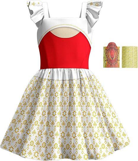 Halloween K-Pop Inspired Demon Hunter Girls Ruffled Sleeve Dress
