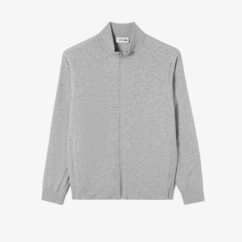 LACOSTE Men'S Golf Tipping Hybrid Full-Zip Sweater Ah922E-55N Cca