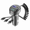 Car Charger QC 3.0/3.1A Fast Charging USB Charger Dual Ports With 3 In