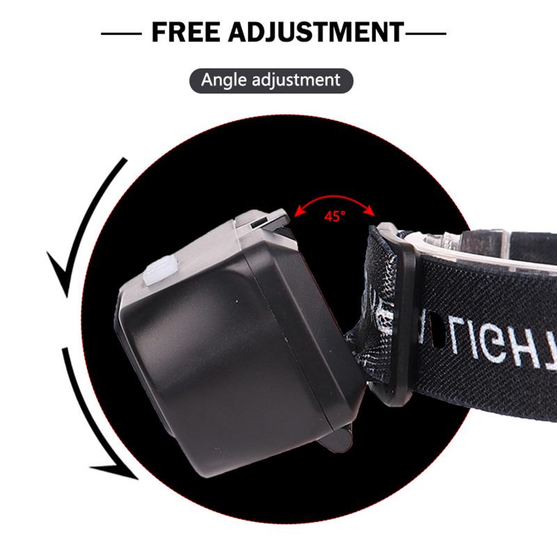 XP-G Q5 COB светодиодная фара для рыбалки, перезаряжаемая батарея 18650, налобный фонарь, лампа для кемпинга