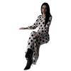 European and American women's clothing new fashion printing polka dots polka dots slim fit display casual dress long skirt