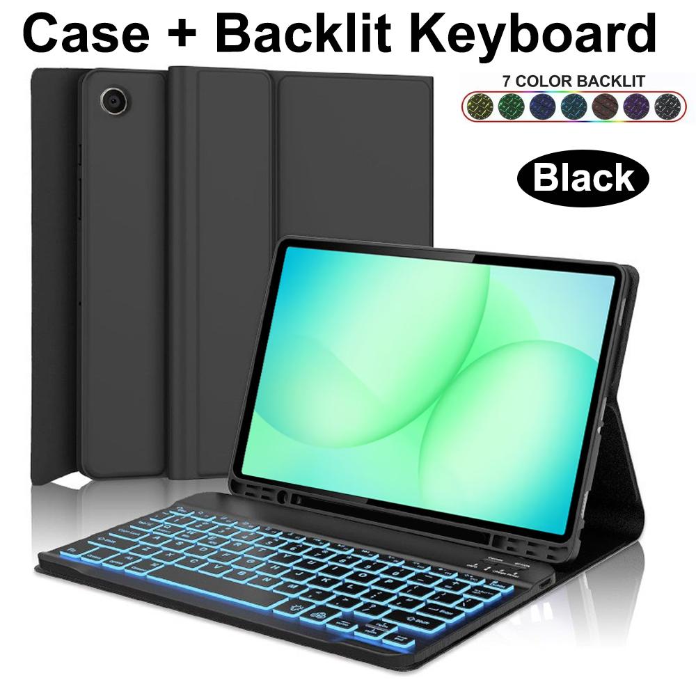 Case for Samsung Galaxy Tab A11 Plus 11 Inch, Detachable Bluetooth Keyboard Cover for Samsung Tab A11+ SM-X230/235/236B/310/315