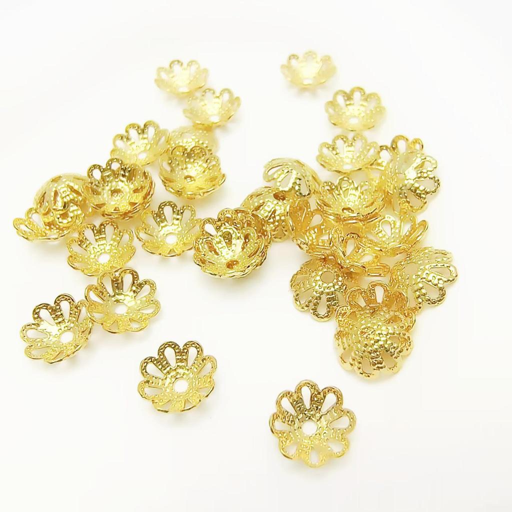 18-каратный позолоченный бисерный цветок-шапочка браслет и ожерелье ювелирные аксессуары