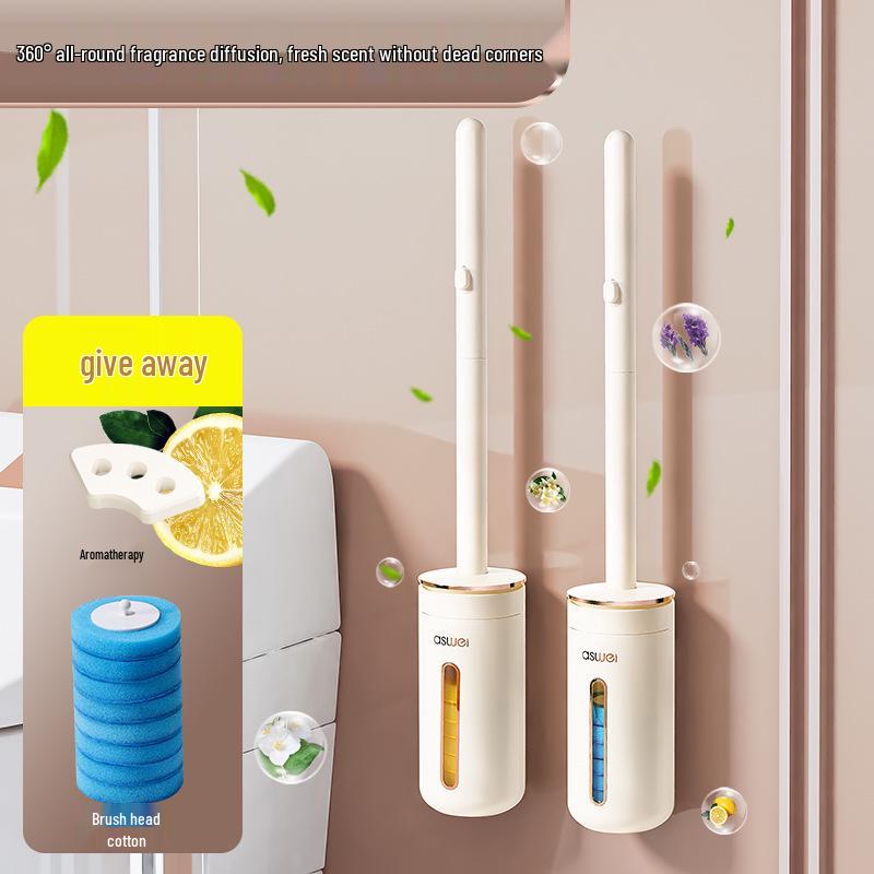 Настенная одноразовая туалетная щетка для эффективной уборки ванной комнаты 2024