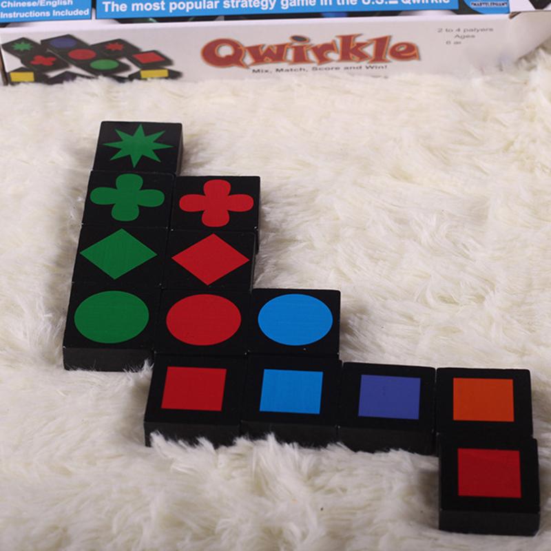 Christmas Gifts Children'S Educational Toys Qwirkle Wooden Chess Parent Child Interactive Games Children'S Adult Toys