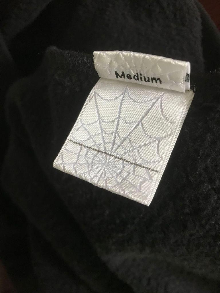 Худи Sp5der Высокая версия с принтом паутины: Модный американский крой для мужчин